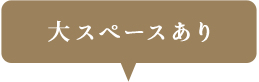 大スペースあり